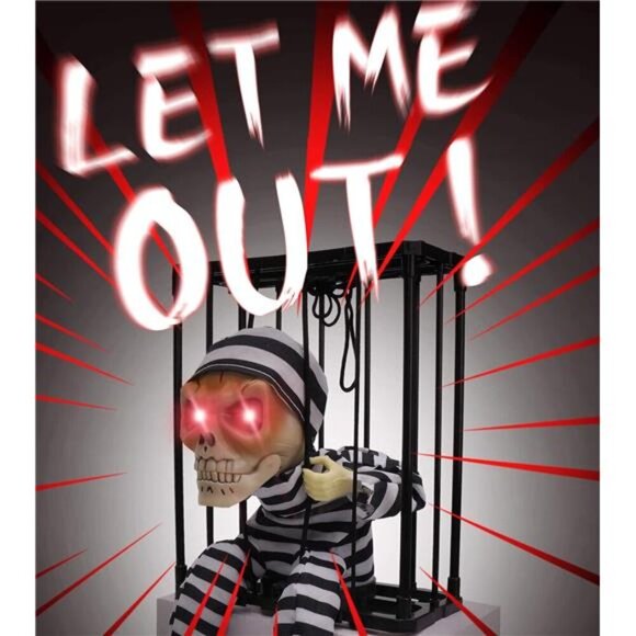 Screaming Animated Halloween Decorations,Halloween Decor Prop with Motion Sensor - Picture 4 of 7